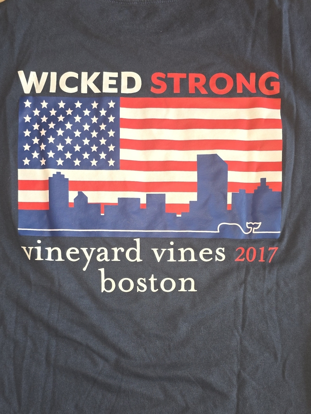 Vineyard Vines 'Wicked Strong' Boston Graphic Tee Boston Marathon Race Day 2017